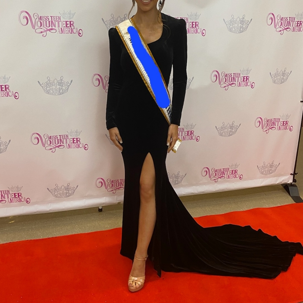 Jovani Couture Velvet Pageant Gown